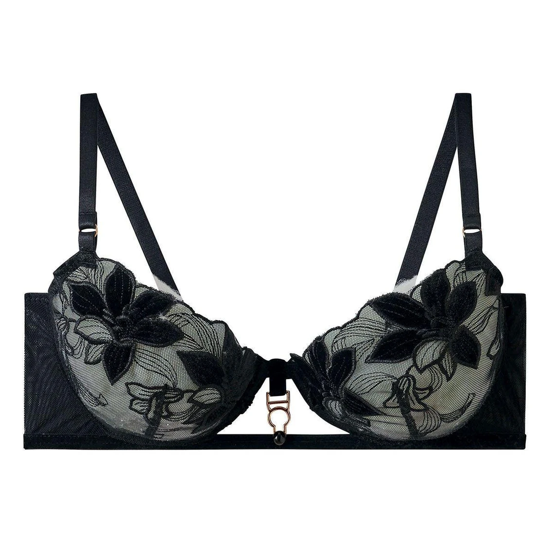 Pomm Poire Soutien-gorge à Armatures Rafale - Noir Élégant 6 Pomm Poire Soutien-gorge à Armatures Rafale - Noir Élégant – Image 4