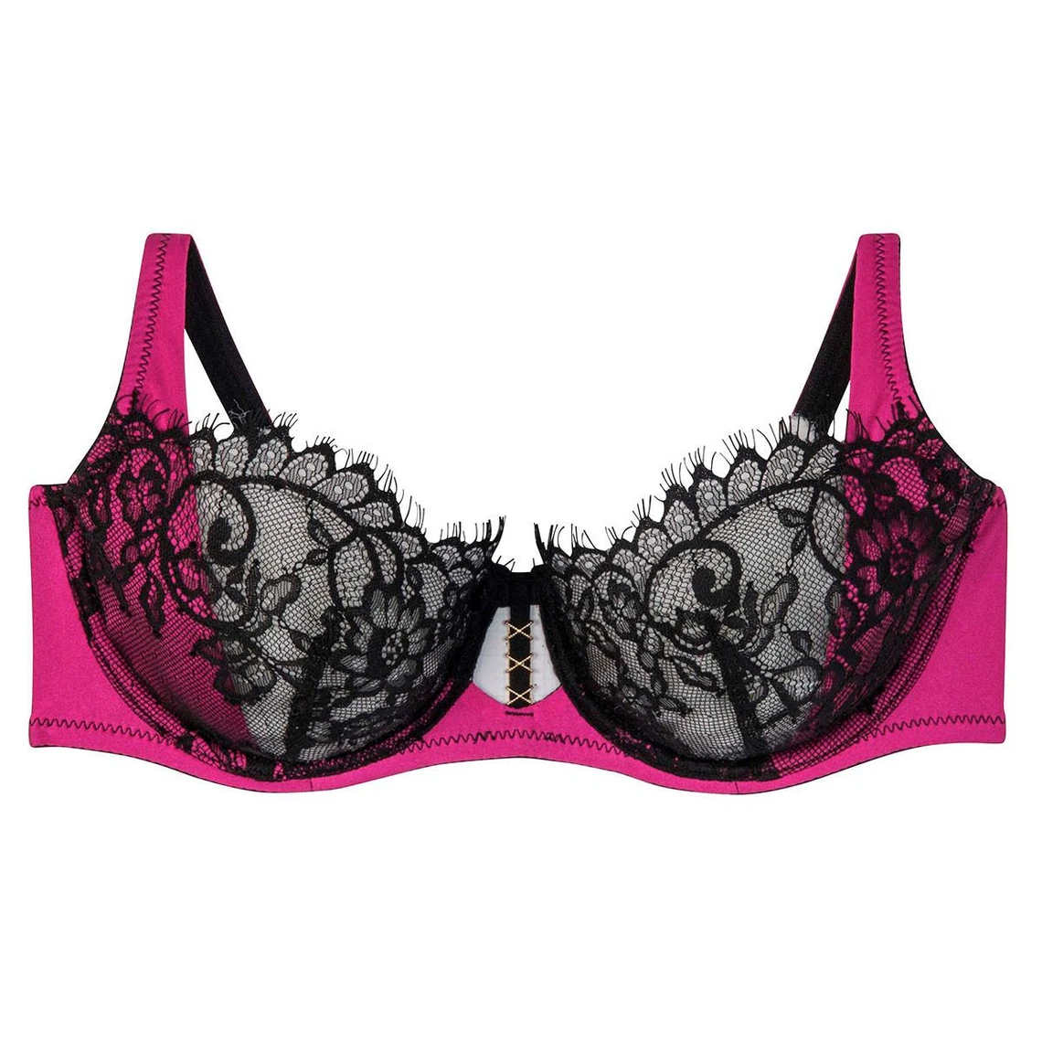 Pomm Poire Soutien-gorge à Armatures Dragon Noir & Fuchsia 6 Pomm Poire Soutien-gorge à Armatures Dragon Noir & Fuchsia – Image 4