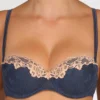 Marie Jo Soutien-gorge à Balconnets Bleu - Lingerie de Luxe
