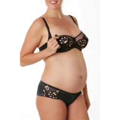 Cache Coeur Cleo - Soutien-Gorge d'Allaitement avec Armatures Noir -FITANCY Boutique soutien gorge allaitement armatures noir 3296628 5 1140x1140
