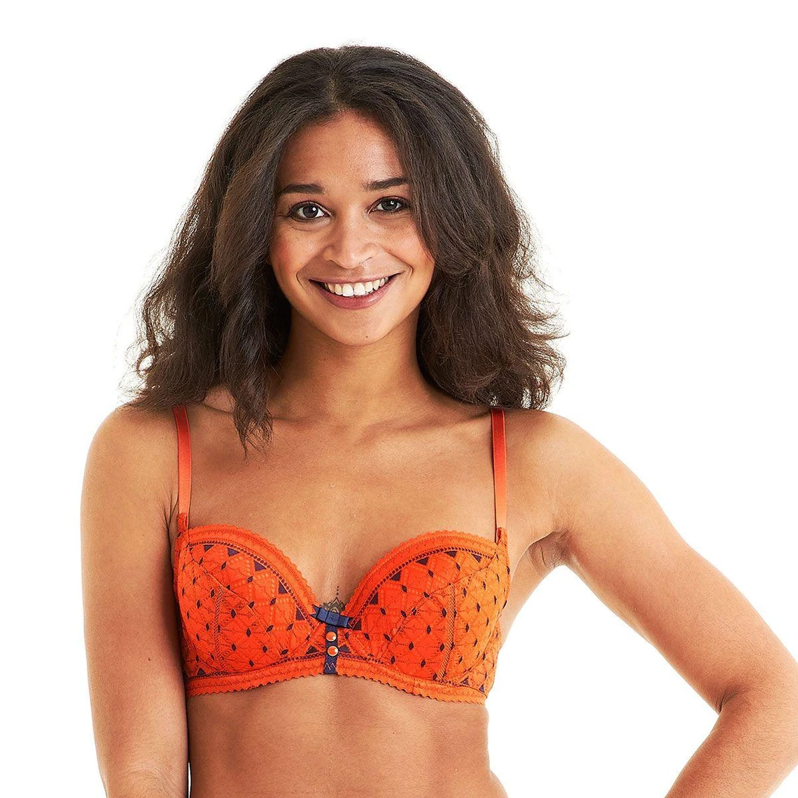 Pomm Poire Soutien-gorge Ampliforme Armatures Dentelle - Orange Pamplemousse 3 Pomm Poire Soutien-gorge Ampliforme Armatures Dentelle - Orange Pamplemousse