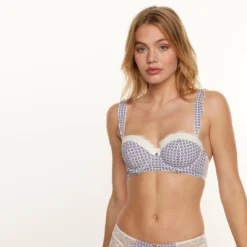 Brigitte Bardot Soutien-gorge Ampliforme Coque Moulée Ivoire Coulisse