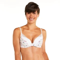 Soutien-gorge Ampliforme Pomm Poire Entracte - Blanc à Motif Feuillage