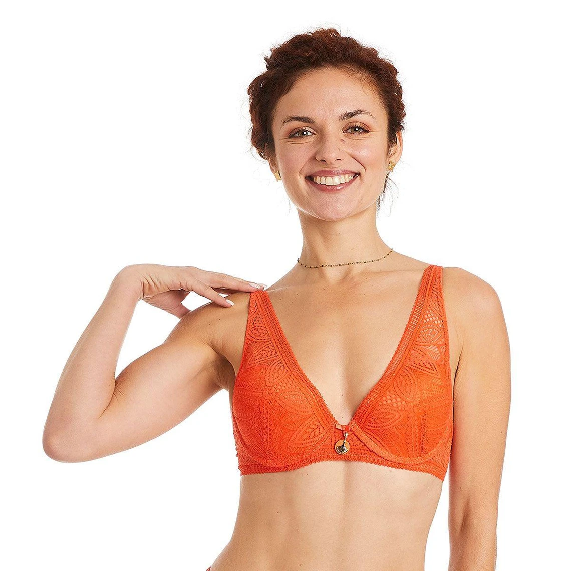 Pomm Poire Soutien-gorge Ampliforme Coque Moulée Orange Etoile 3 Pomm Poire Soutien-gorge Ampliforme Coque Moulée Orange Etoile