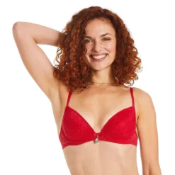 Soutien-gorge Ampliforme Coque Moulée Rouge Absinthe