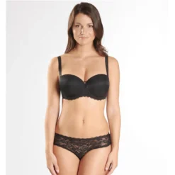 Soutien-gorge Bandeau Confort Aubade LYSESSENCE Noir -FITANCY Boutique soutien gorge bandeau coque confort noir 837455 3 1140x1140