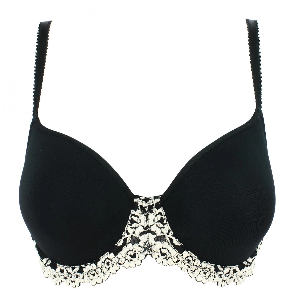 Wacoal Soutien-Gorge Contour Embrace Lace - Noir et Écru 3 Wacoal Soutien-Gorge Contour Embrace Lace - Noir et Écru