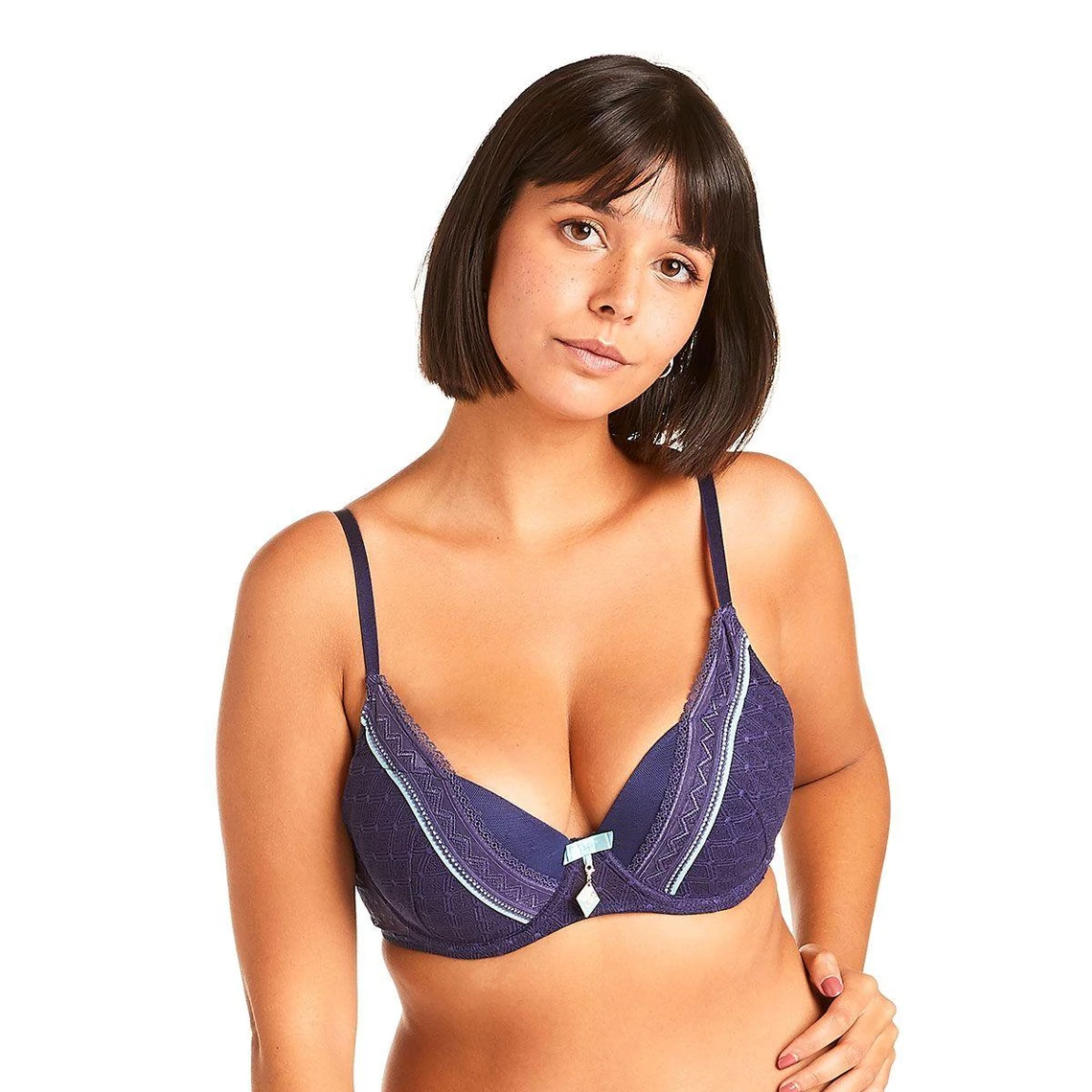Pomm Poire Reveil - Soutien-Gorge Ampliforme Marine Dentelle 3 Pomm Poire Reveil - Soutien-Gorge Ampliforme Marine Dentelle