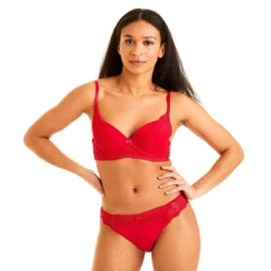 Pomm Poire - Soutien-Gorge Ampliforme Sabre Rouge à Coques -FITANCY Boutique soutien gorge corbeille armatures rouge 3410140 6484236 36 1140x1140