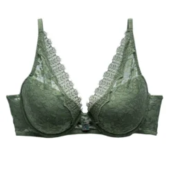Pomm Poire Soutien-gorge Corbeille à Armatures en Dentelle - Vert -FITANCY Boutique soutien gorge corbeille armatures vert 3410060 6483934 34 1140x1140