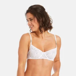 Pomm Poire Soutien-gorge Corbeille Roulotte en Dentelle Blanche -FITANCY Boutique soutien gorge corbeille blanc roulotte 3576082 7360016 16 1140x1140