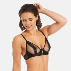 Pomm Poire Cats Eyes - Soutien-gorge Corbeille Noir Sensuel -FITANCY Boutique soutien gorge corbeille noir cats eyes 3576036 7359740 40 1140x1140