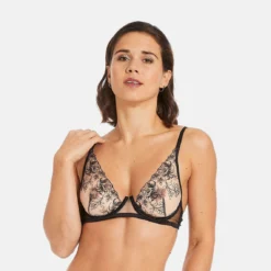 Soutien-gorge Corbeille Noir Splash -FITANCY Boutique soutien gorge corbeille noir splash 3576148 7360412 12 1140x1140