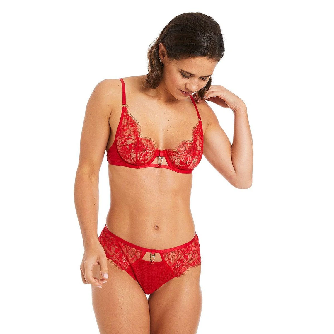 Soutien-gorge Corbeille Pomm Poire Rouge Sangria en Dentelle 5 Soutien-gorge Corbeille Pomm Poire Rouge Sangria en Dentelle – Image 3