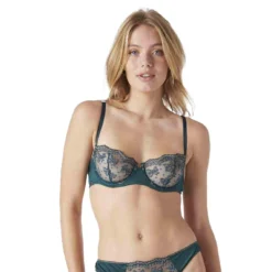BRIGITTE BARDOT Soutien-gorge Corbeille Vert Soirée