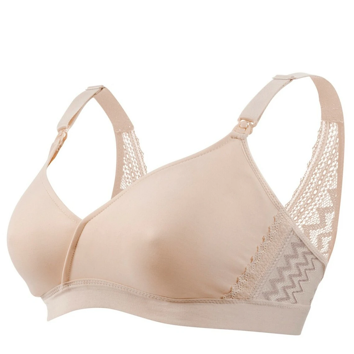 Cache Coeur Serena Wireless Pregnancy and Nursing Bra - Blush 4 Cache Coeur Serena Wireless Pregnancy and Nursing Bra - Blush – Image 2