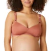 Cache Coeur Serena : Soutien-Gorge de Grossesse et Allaitement Sans Armatures - Orange