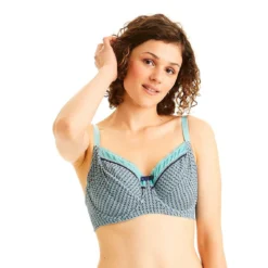 Soutien-gorge Grand Maintien Turquoise Rose