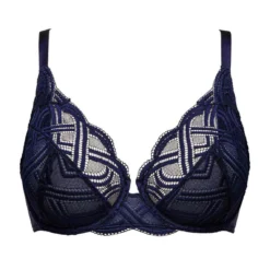 Soutien-gorge Emboitant Dentelle Graphique Avec Armatures Bleu - Elise -FITANCY Boutique soutien gorge emboitant armatures bleu 3370252 1140x1140