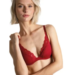 Passionata Brooklyn : Soutien-gorge Plongeant à Armatures Rouge