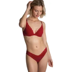 Passionata Brooklyn : Soutien-gorge Plongeant à Armatures Rouge -FITANCY Boutique soutien gorge plongeant a armatures brooklyn rouge 3681233 7993711 11 1140x1140