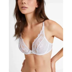 Aubade Fleur de Tattoo - Soutien-Gorge Plongeant Armatures Blanc