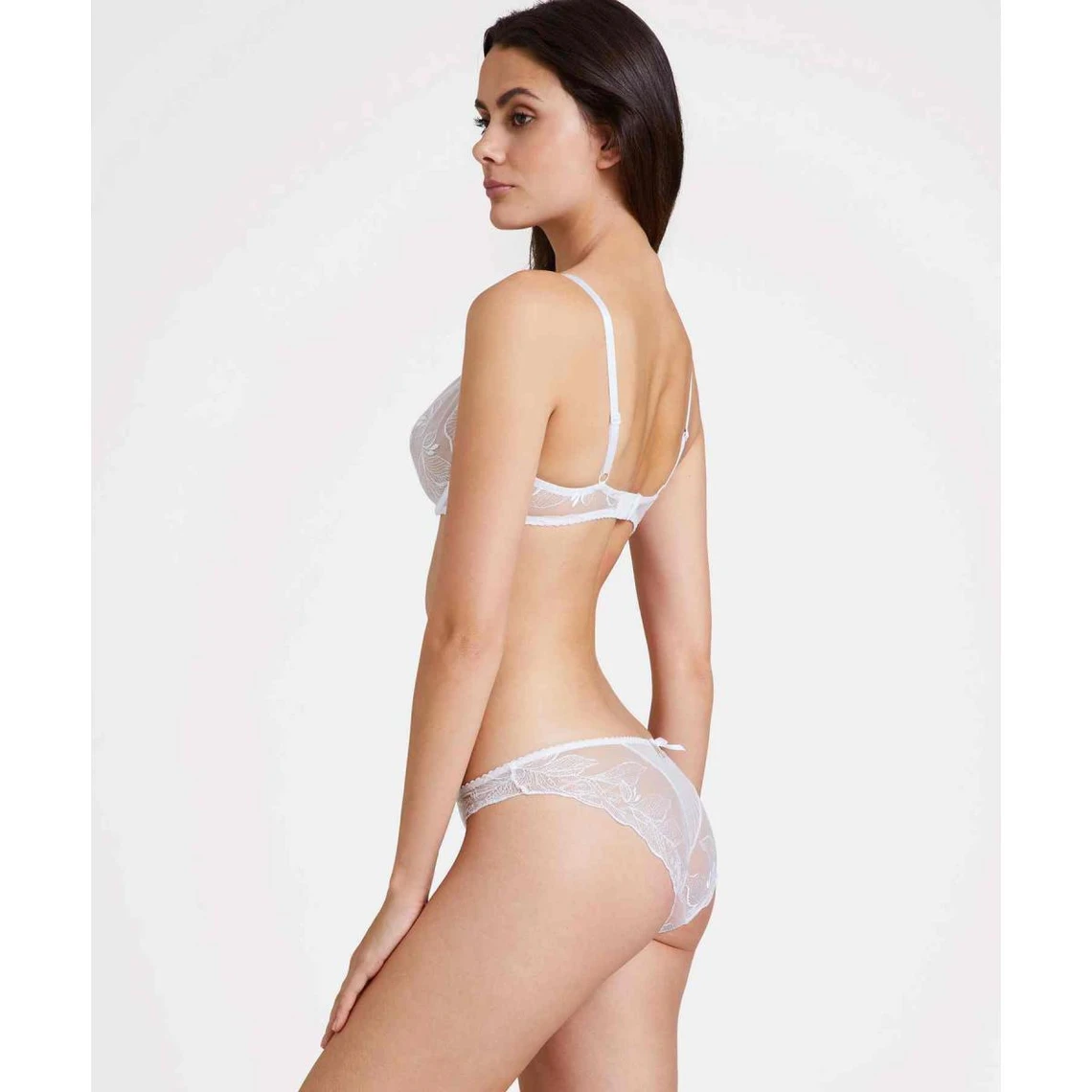 Aubade Fleur de Tattoo - Soutien-Gorge Plongeant Armatures Blanc 7 Aubade Fleur de Tattoo - Soutien-Gorge Plongeant Armatures Blanc – Image 5