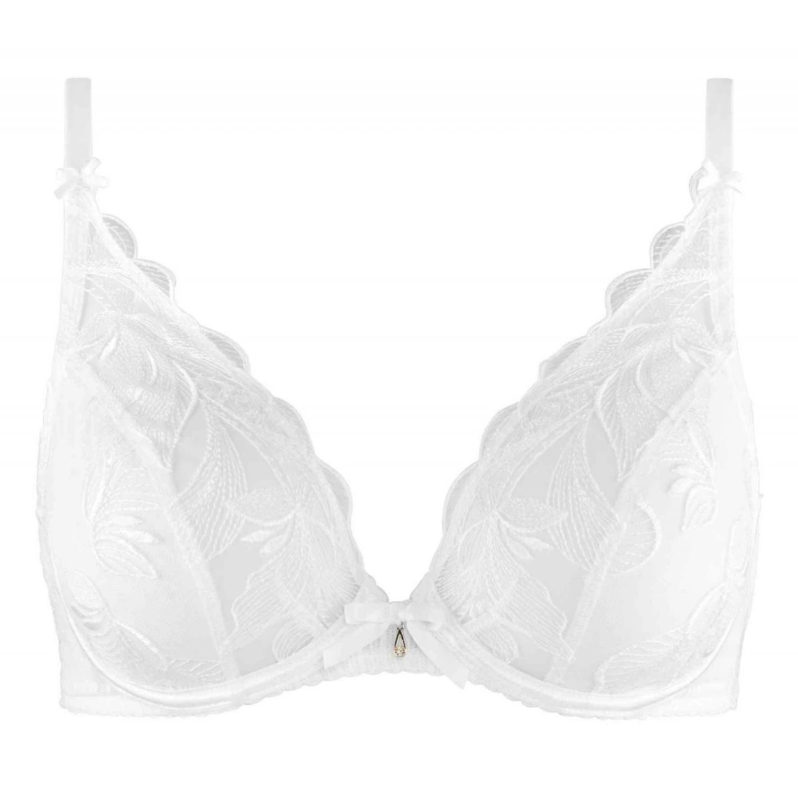 Aubade Fleur de Tattoo - Soutien-Gorge Plongeant Armatures Blanc 4 Aubade Fleur de Tattoo - Soutien-Gorge Plongeant Armatures Blanc – Image 2