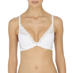 Natori Soutien-gorge Plongeant avec Armatures Feathers - Blanc