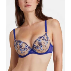 Soutien-gorge Plongeant Armatures Bleu Aubade Idylle A Giverny