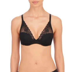 Soutien-gorge Plongeant Armatures Bretelles Interchangeables - Noir Natori