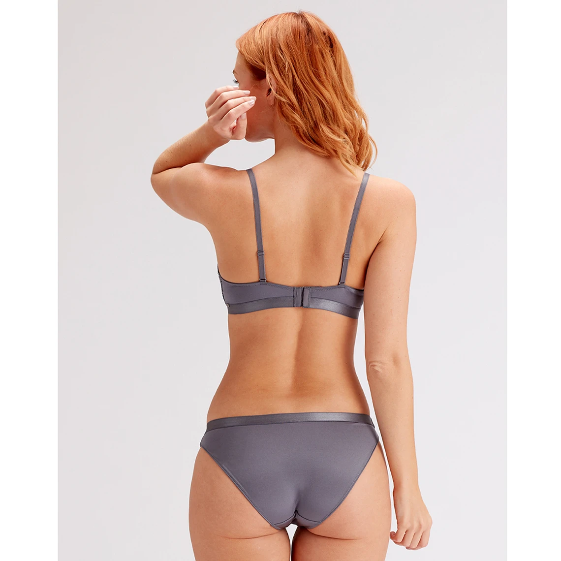 Soutien-gorge Plongeant Armatures Pretty Polly Botanical Lace - Gris 6 Soutien-gorge Plongeant Armatures Pretty Polly Botanical Lace - Gris – Image 4