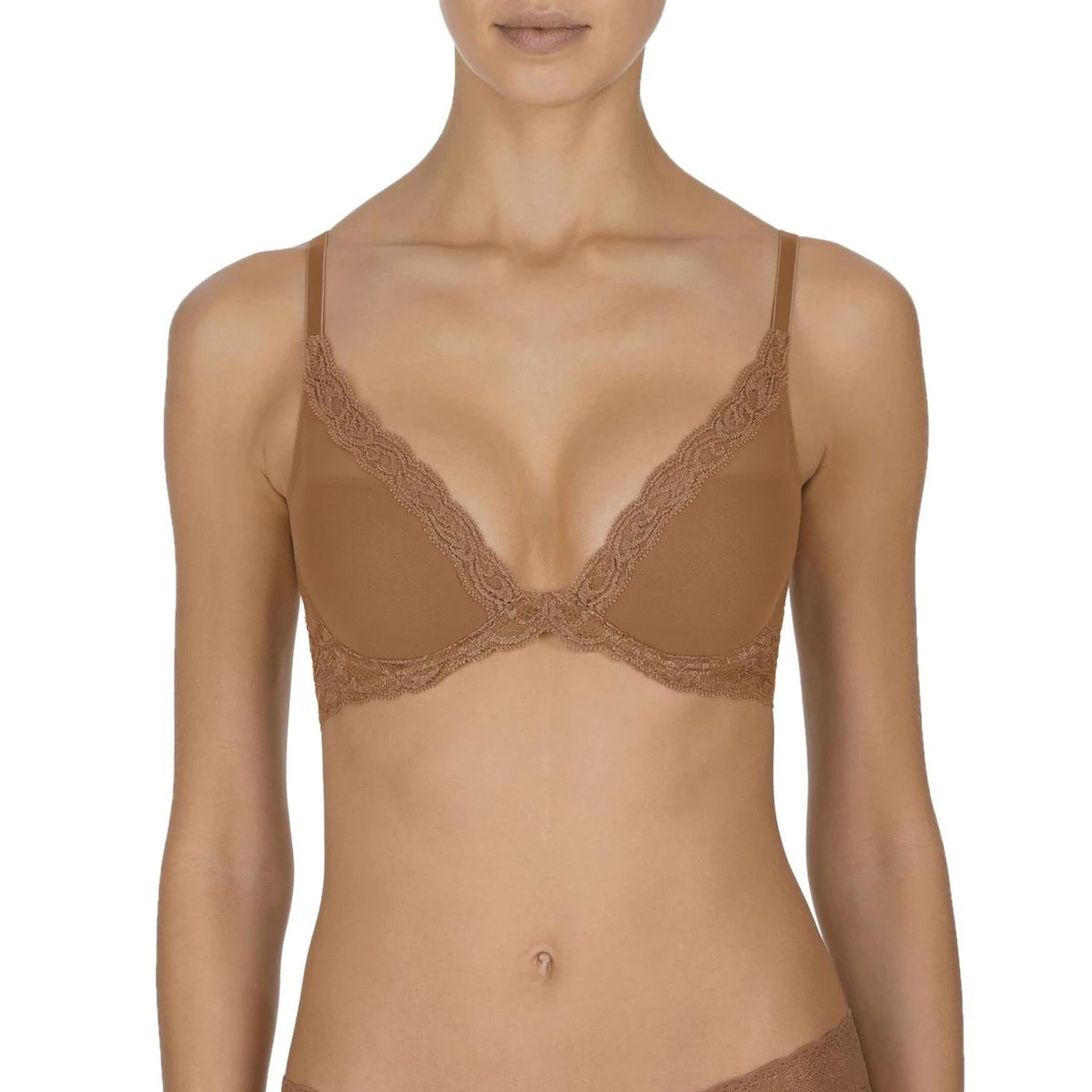 Natori Feathers - Soutien-gorge Plongeant à Armatures Marron 3 Natori Feathers - Soutien-gorge Plongeant à Armatures Marron