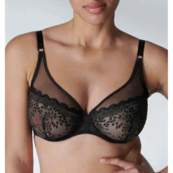 Simone Perele Soutien-gorge Plongeant Armatures Noir - Singulière
