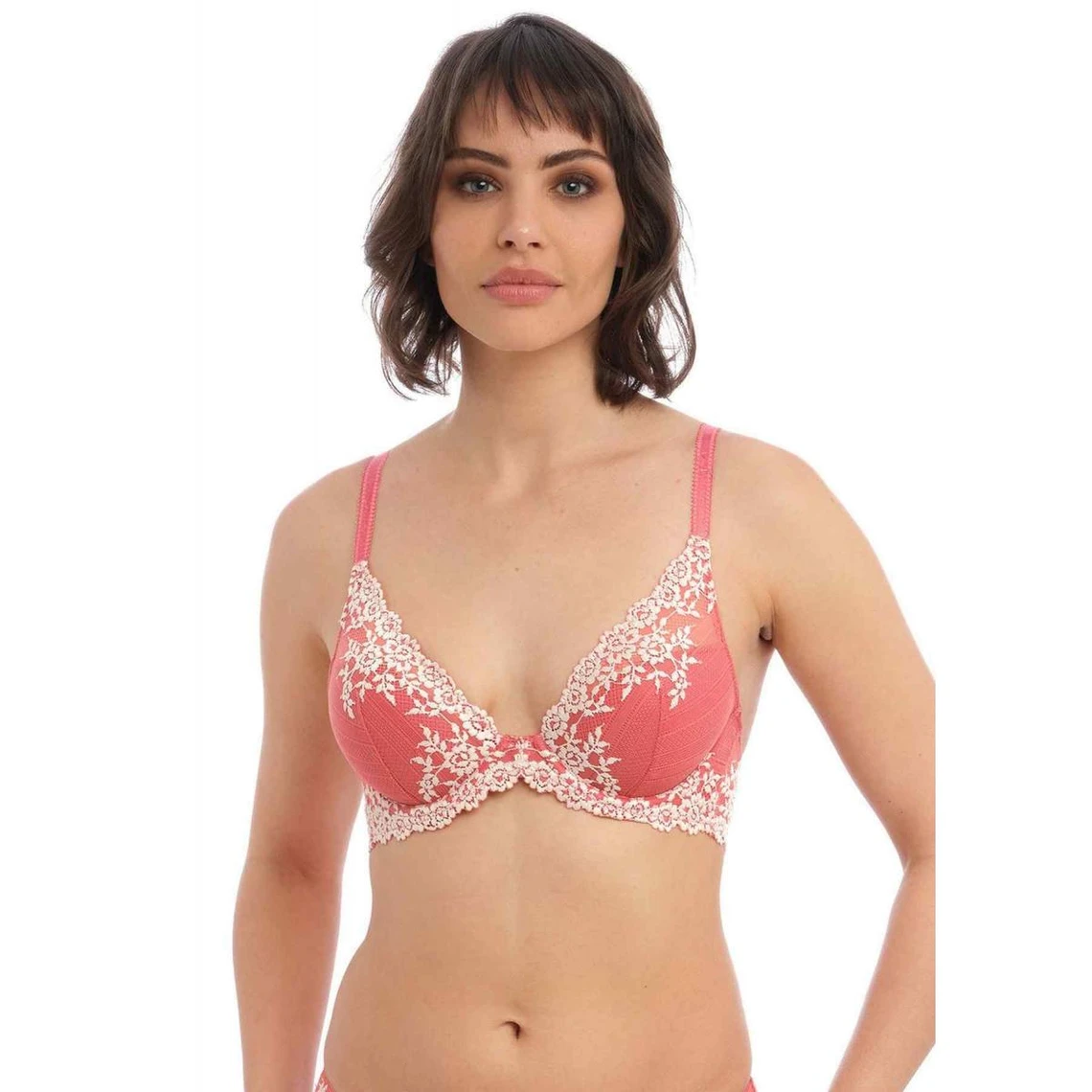 Wacoal Embrace Lace - Soutien-gorge Plongeant Armatures Rose 3 Wacoal Embrace Lace - Soutien-gorge Plongeant Armatures Rose