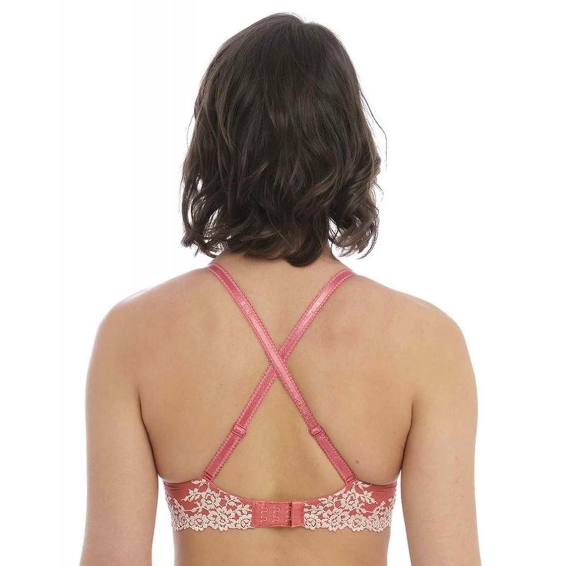 Wacoal Embrace Lace - Soutien-gorge Plongeant Armatures Rose 6 Wacoal Embrace Lace - Soutien-gorge Plongeant Armatures Rose – Image 4