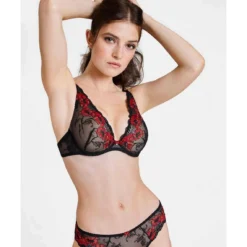 Aubade Soutien-gorge Plongeant Rouge A Fleur de Toi -FITANCY Boutique soutien gorge plongeant armatures rouge 3363914 4 1140x1140