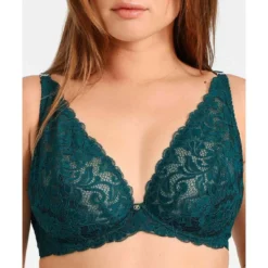 Aubade Mon Bijou - Soutien-gorge Plongeant Armatures Vert Émeraude