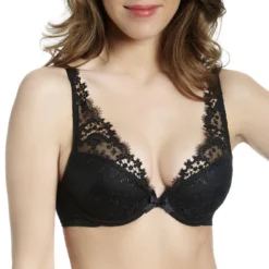 Simone Perele Wish - Soutien-gorge Triangle Push-up avec Armatures - Noir -FITANCY Boutique soutien gorge push up triangle simone perele wish noir 36559 1140x1140