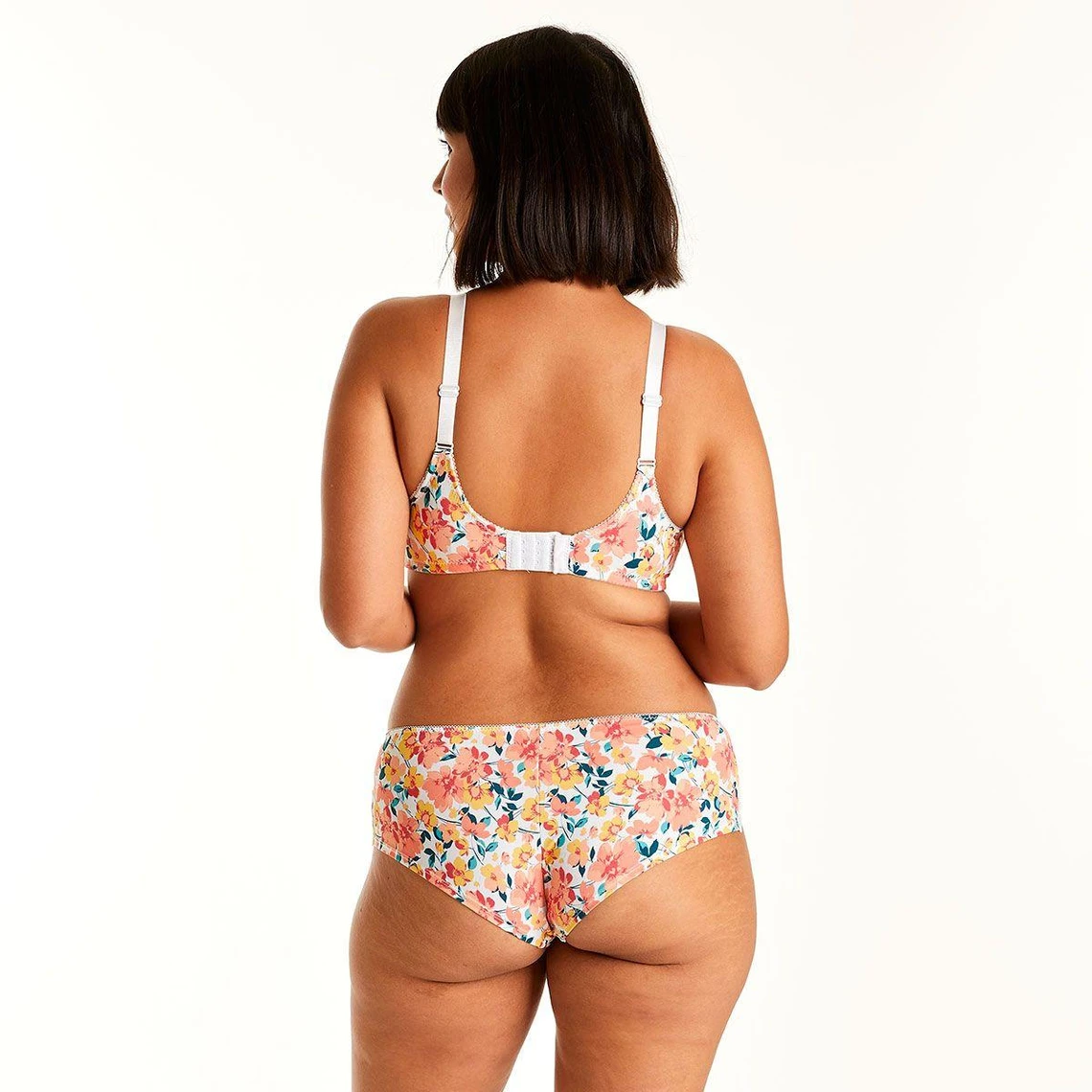 Soutien-gorge Sans Armatures Coque Souple Blanc/orange Elena 7 Soutien-gorge Sans Armatures Coque Souple Blanc/orange Elena – Image 5