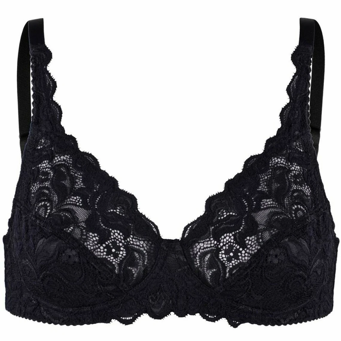 Soutien-gorge Sans Armatures Wacoal EGLANTINE Noir 4 Soutien-gorge Sans Armatures Wacoal EGLANTINE Noir – Image 2