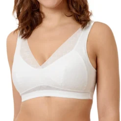 Soutien-gorge Triangle Sans Armatures Sans Complexe RÊVEUSE Blanc