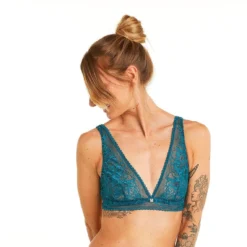 Soutien-gorge Triangle Sans Armatures Bleu Nanaya