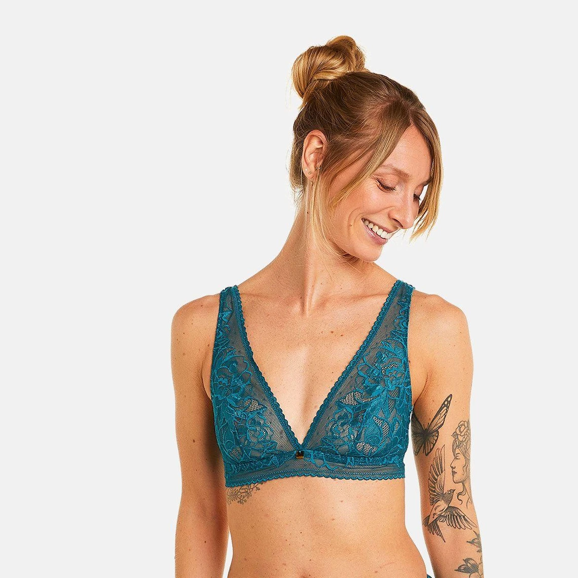 Soutien-gorge Triangle Sans Armatures Bleu Nanaya 7 Soutien-gorge Triangle Sans Armatures Bleu Nanaya – Image 5