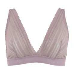 Athena Soutien-gorge Triangle en Dentelle Sans Armatures - Taupe Rosé
