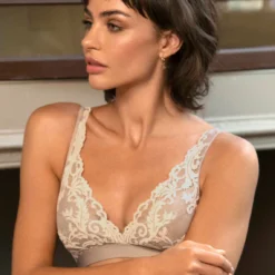 Bralette Sans Armatures Wacoal Lingerie INSTANT ICON Beige
