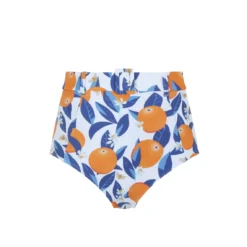 Culotte De Bain Taille Haute Avec Ceinture - Orange/Blanc -FITANCY Boutique ss24fswimsicilybettesw1845highwaistedbeltedbriefcf1 3558278 1140x1140
