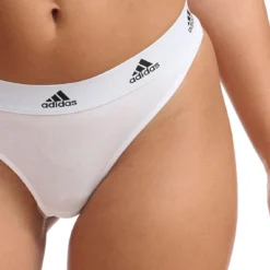 String Femme Coton Logo Adidas -FITANCY Boutique string femme coton logo adidas blanc 3671399 7935455 55 1140x1140