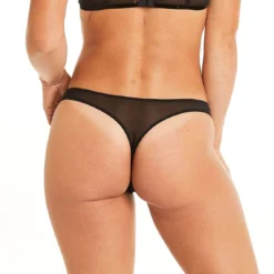 Pomm Poire - String Noir Rafale avec Broderies Velours -FITANCY Boutique string noir rafale 3620569 7616153 53 1140x1140