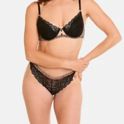 String Noir à Détail Léopard - Noir 14 String Noir à Détail Léopard - Noir -FITANCY Boutique string noir samsara 3662569 7883653 53 1140x1140